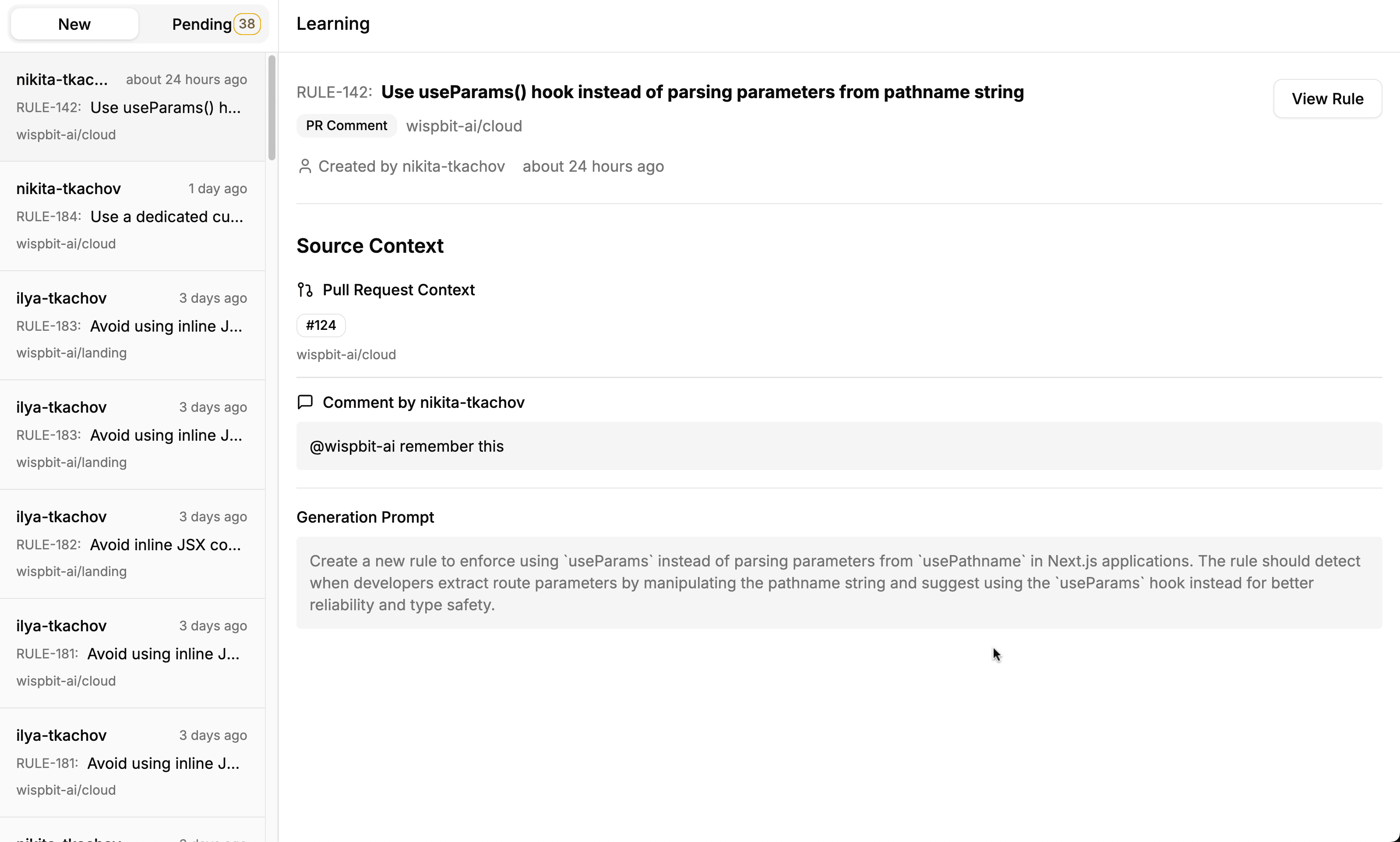 Learns from your codebase activity